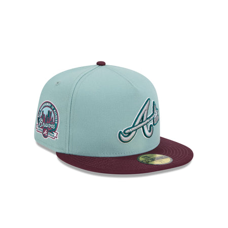 Atlanta Braves Beach Kiss Blue 59FIFTY A-Frame Fitted Hat