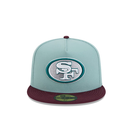 San Francisco 49ers Beach Kiss Blue 59FIFTY A-Frame Fitted Hat