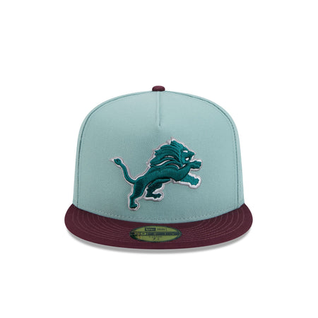 Detroit Lions Beach Kiss Blue 59FIFTY A-Frame Fitted Hat