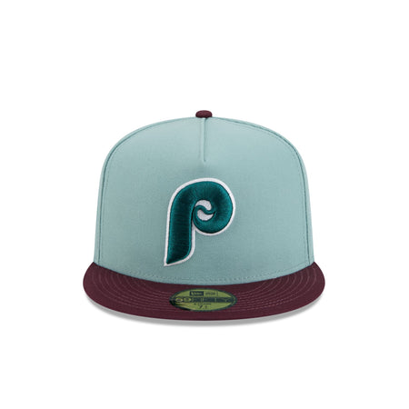 Philadelphia Phillies Beach Kiss Blue 59FIFTY A-Frame Fitted Hat