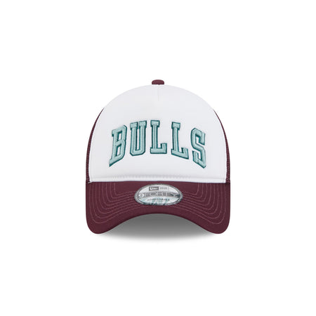 Chicago Bulls Optic White 9FORTY A-Frame Snapback Hat