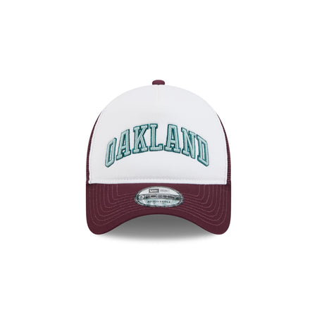 Oakland Athletics Optic White 9FORTY A-Frame Snapback Hat