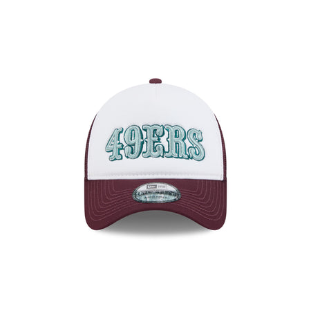 San Francisco 49ers Optic White 9FORTY A-Frame Snapback Hat