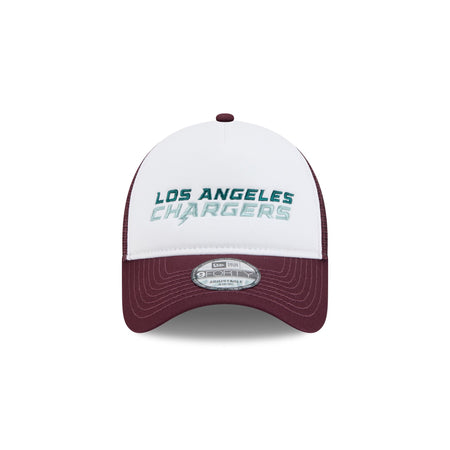 Los Angeles Chargers Optic White 9FORTY A-Frame Snapback Hat