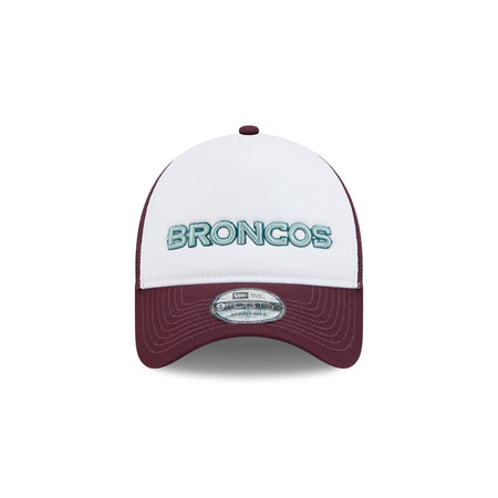 Denver Broncos Optic White 9FORTY A-Frame Snapback Hat