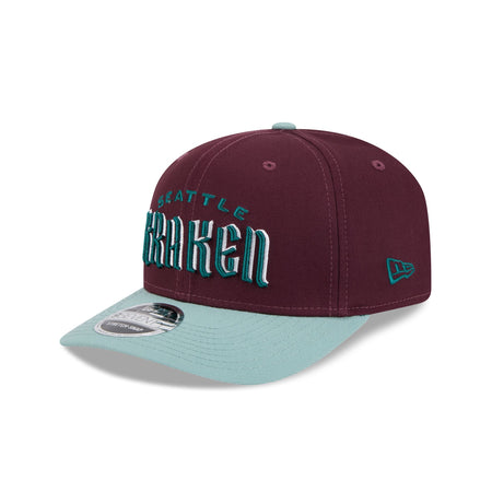 Seattle Kraken Maroon 9SEVENTY Stretch-Snap Hat