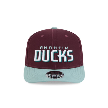 Anaheim Ducks Maroon 9SEVENTY Stretch-Snap Hat