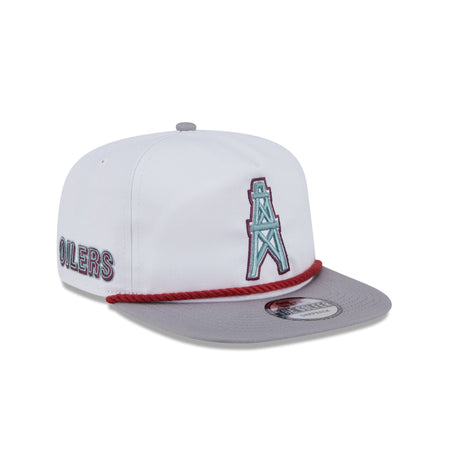 Oilers Optic White Golfer Hat