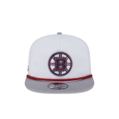 Boston Bruins Optic White Golfer Hat