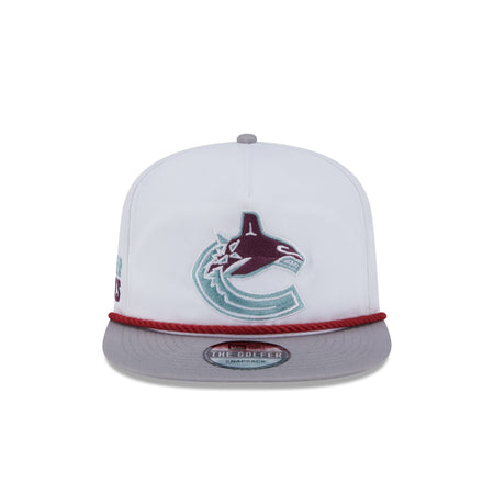 Vancouver Canucks Optic White Golfer Hat