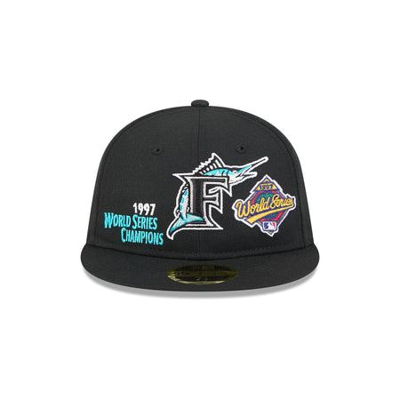 Miami Marlins Championship Pack Retro Crown 59FIFTY Fitted Hat