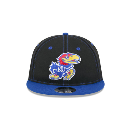 Kansas Jayhawks Tournament Side Patch Retro Crown 9FIFTY Strapback Hat