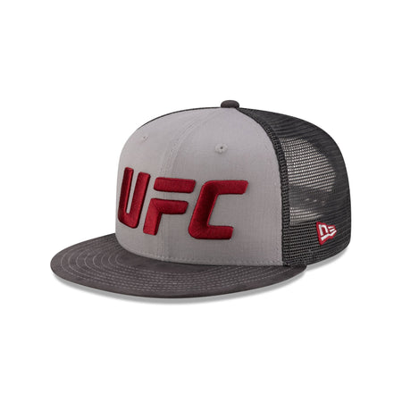 UFC Suede Gray 9FIFTY Trucker Hat