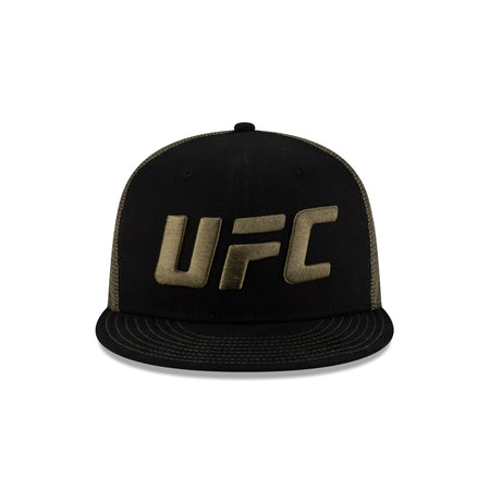 UFC Suede Black 9FIFTY Trucker Hat