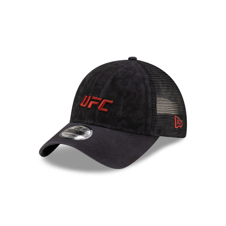 UFC Oil Wash Gray 9TWENTY Trucker Hat