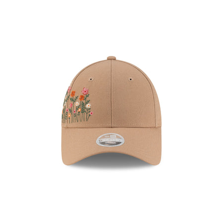 New Era Cap Women's Floral Brown 9FORTY Snapback Hat