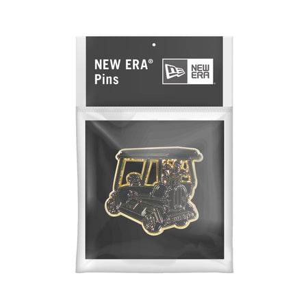 New Era Cap Black Gold Golf Cart Pin