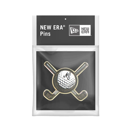 New Era Cap Golf Ball & Clubs Pin