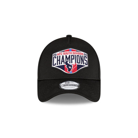 Houston Texans 2024 Division Champion Locker Room 9FORTY A-Frame Snapback Hat