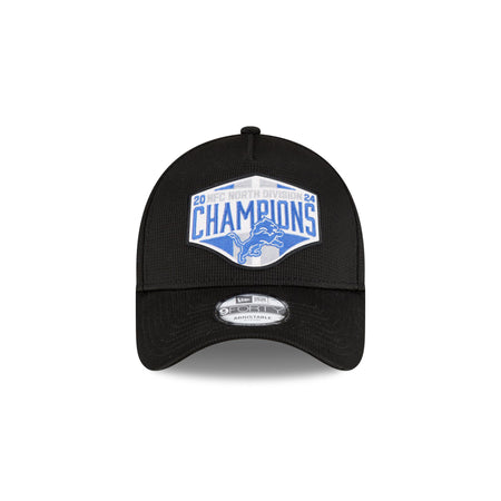 Detroit Lions 2024 Division Champion Locker Room 9FORTY A-Frame Snapback Hat