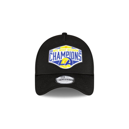 Los Angeles Rams 2024 Division Champion Locker Room 9FORTY A-Frame Snapback Hat