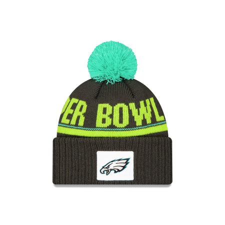 Philadelphia Eagles Super Bowl LIX Participation Pom Knit Hat