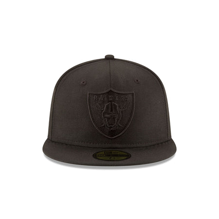 Las Vegas Raiders Black on Black 59FIFTY Fitted Hat