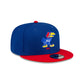 Kansas Jayhawks College Vault Blue 9FIFTY Snapback Hat