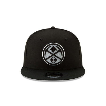 Denver Nuggets Basic Black & White 9FIFTY Snapback Hat