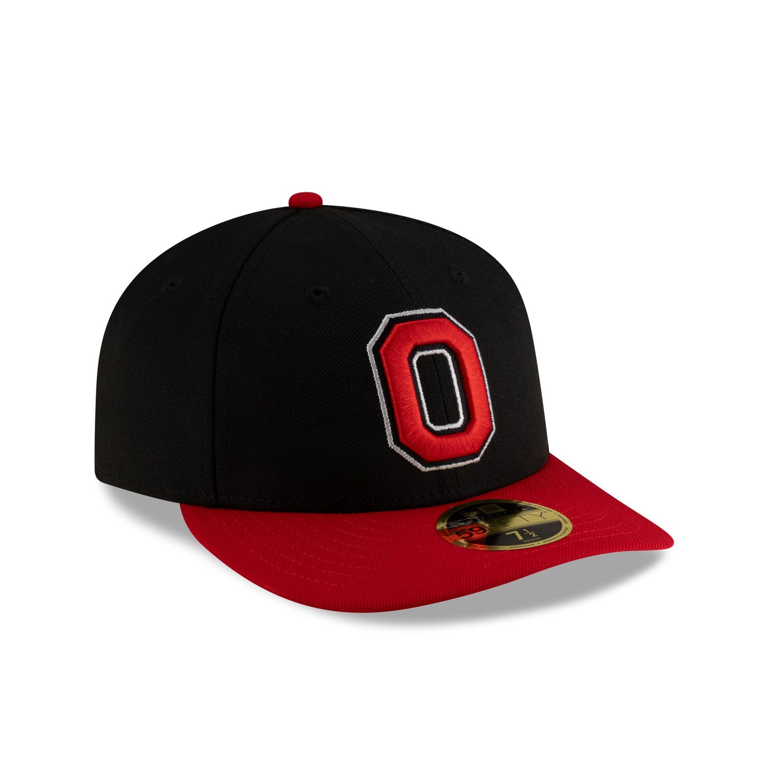 Ohio State Buckeyes Black Scarlet Low Profile 59FIFTY Fitted