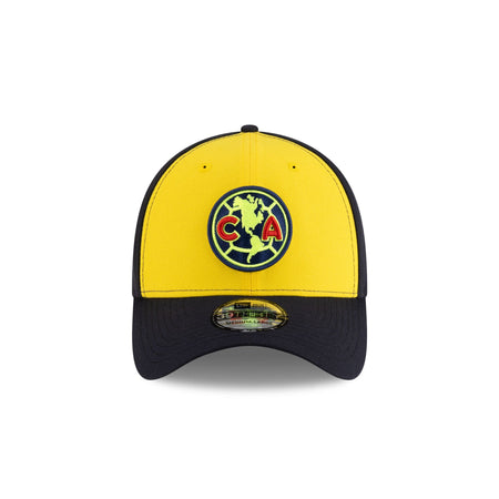 Club America Cyber Yellow 39THIRTY Stretch Fit Hat