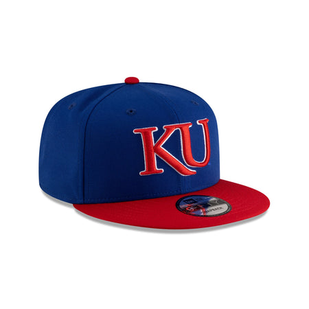 Kansas Jayhawks Royal Scarlet 9FIFTY Snapback Hat