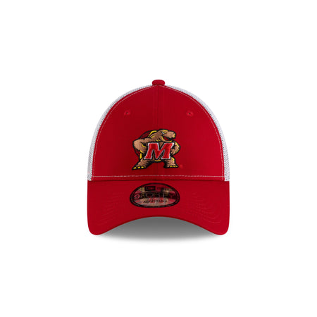 Maryland Terrapins Scarlet White Mesh 9FORTY Trucker