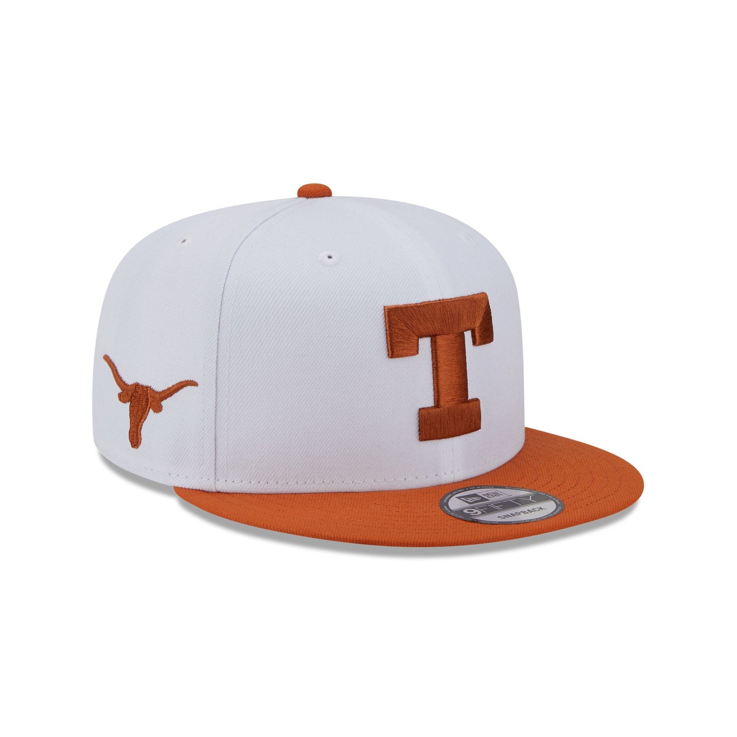 Texas Longhorns Chrome White 9FIFTY Snapback Hat