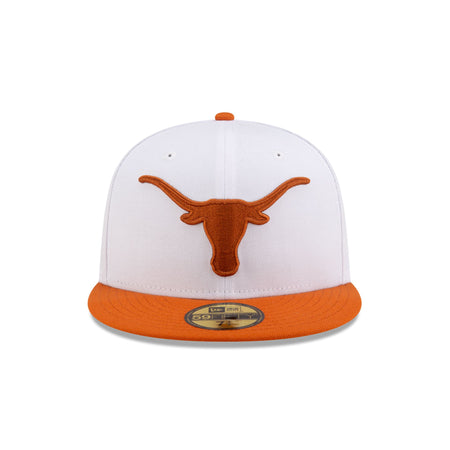 Texas Longhorns White 59FIFTY Fitted