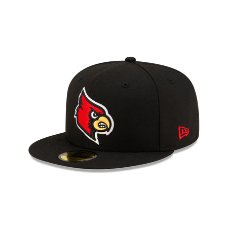 Louisville Cardinals Black 59FIFTY Fitted Hat