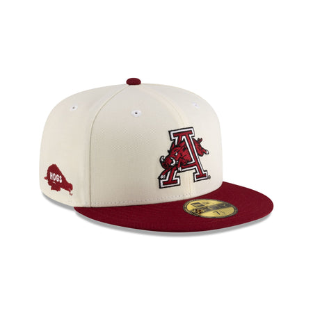 Arkansas Razorbacks College Vault Chrome 59FIFTY Fitted