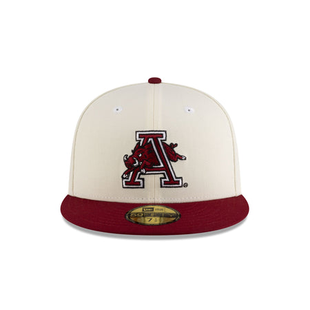 Arkansas Razorbacks College Vault Chrome 59FIFTY Fitted