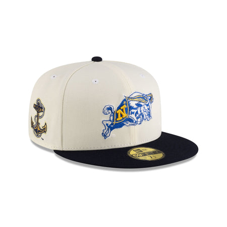 Navy Midshipmen Chrome Midnight 59FIFTY Fitted