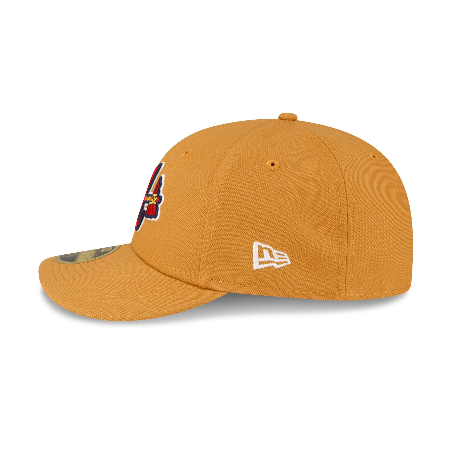 Atlanta Braves Taupe Low Profile 59FIFTY Fitted Hat