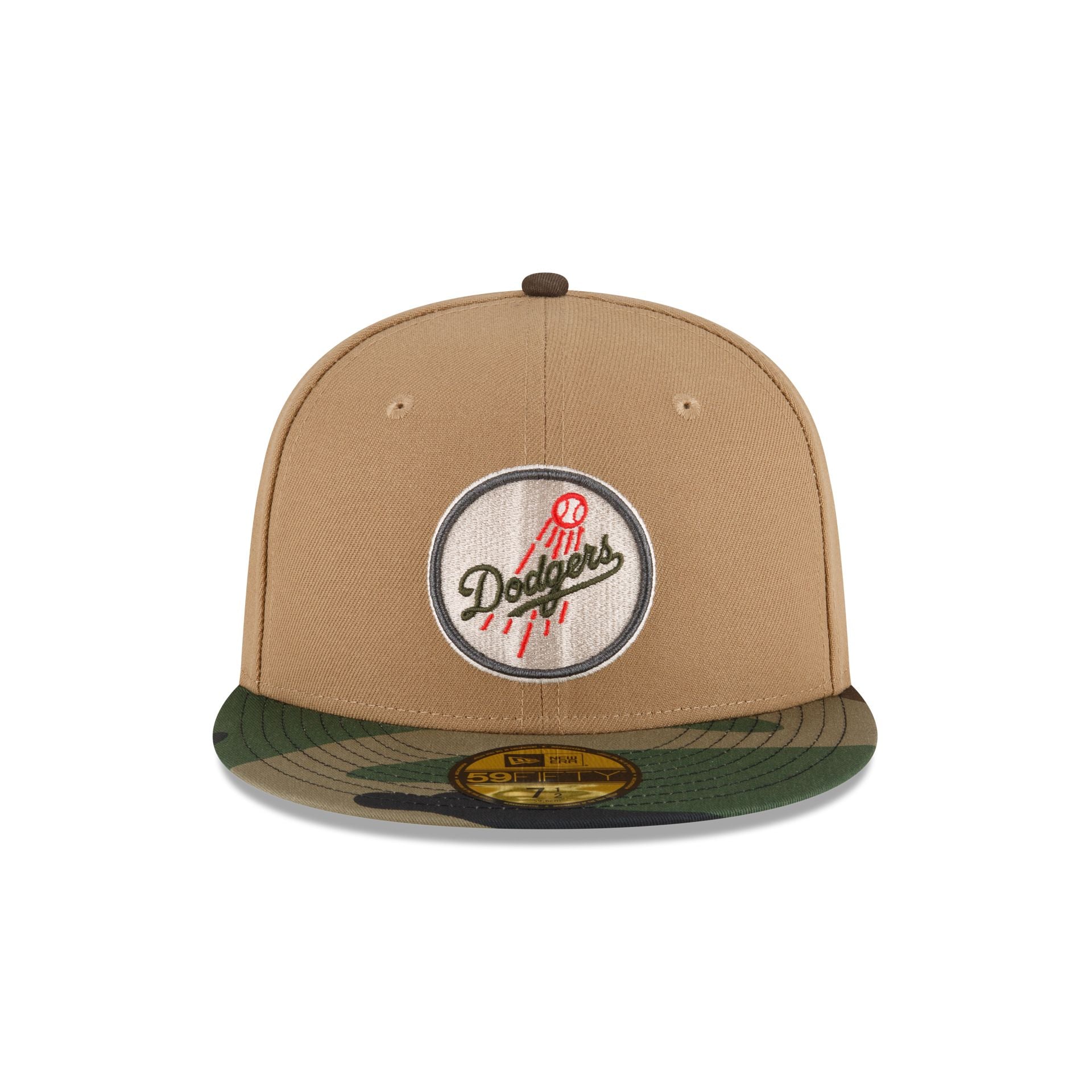 Just Caps Camo Khaki Los Angeles Dodgers 59FIFTY Fitted Hat