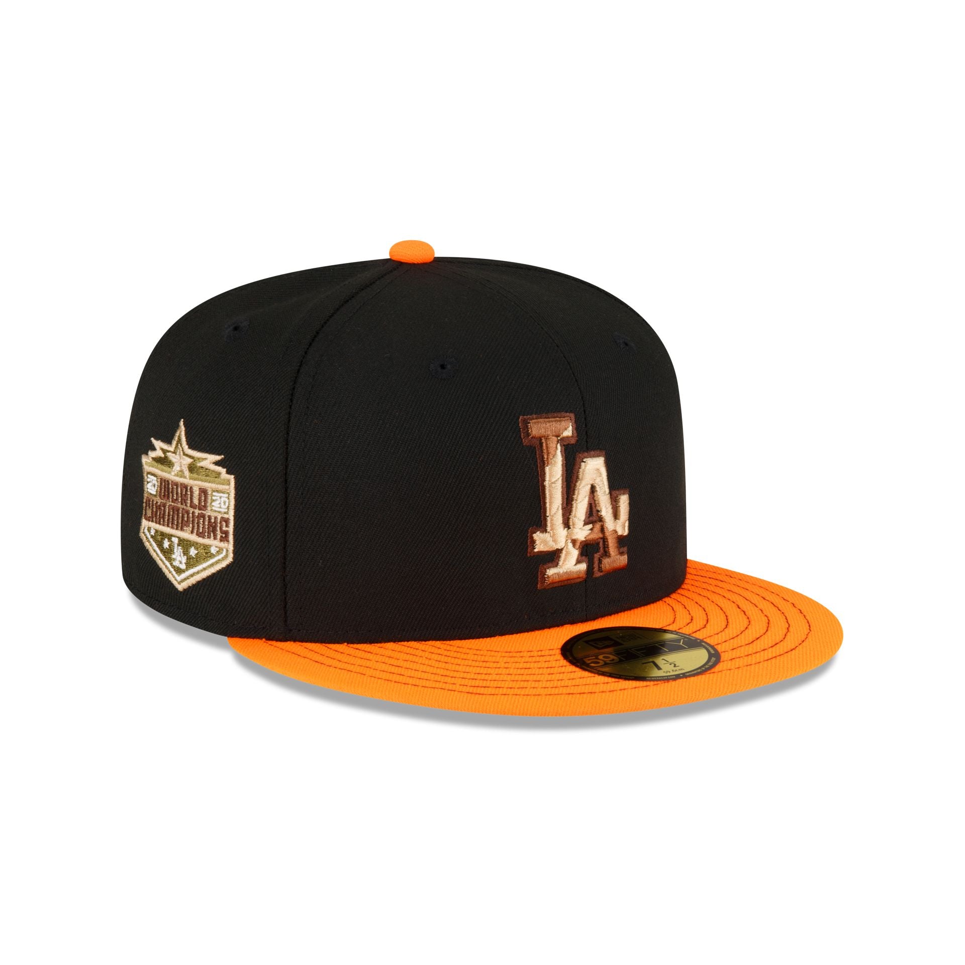 Just Caps Orange Visor Los Angeles Dodgers 59FIFTY Fitted Hat – New Era Cap