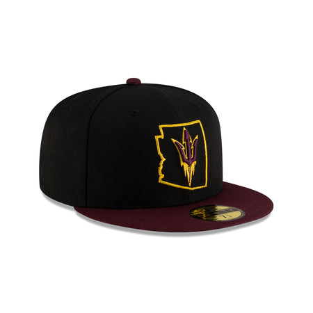 Arizona State Sun Devils Black Maroon 59FIFTY Fitted