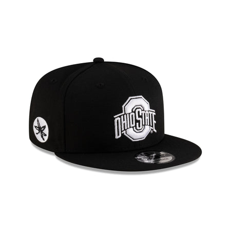 Ohio State Buckeyes Black & White 9FIFTY Snapback Hat