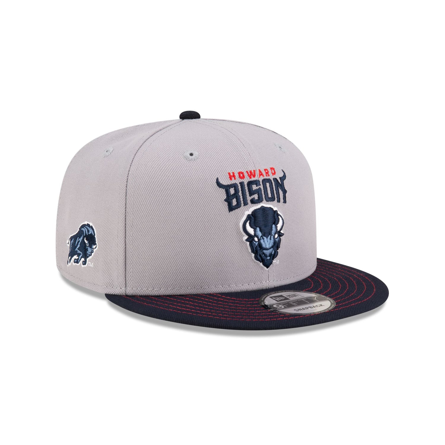 Howard Bison Gray 9FIFTY Snapback Hat