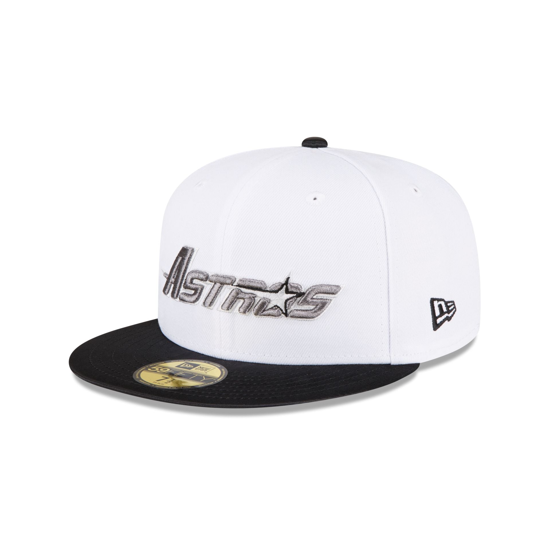 Just Caps Optic White Houston Astros 59FIFTY Fitted Hat