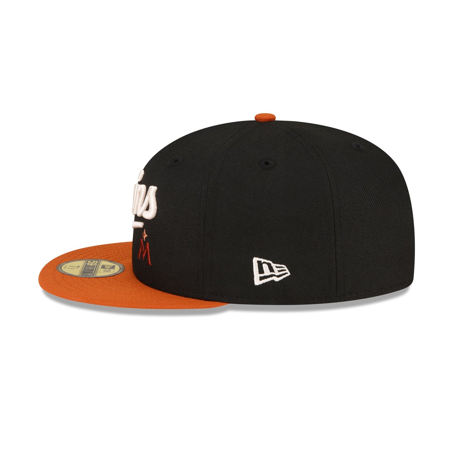 Just Caps Rust Orange St. Louis Cardinals 59FIFTY Fitted Hat, White - Size: 7, MLB by New Era