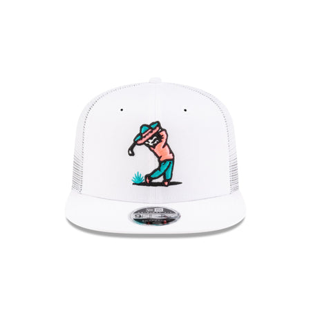 Almigos X New Era Swingin' Bandito White 9FIFTY Original Fit Trucker