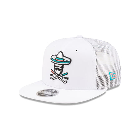 Almigos X New Era White 9FIFTY Original Fit Trucker