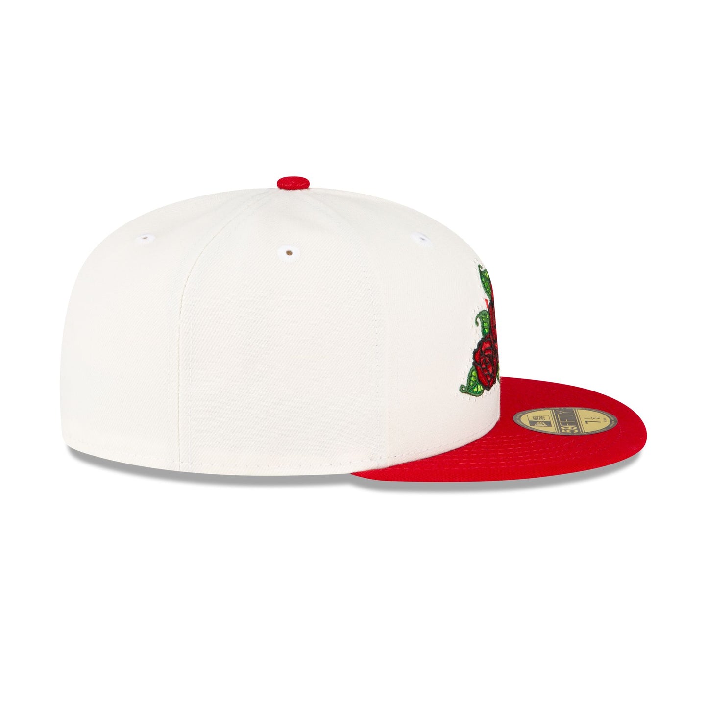 Day of The Dead Pink Sugar Skull 59FIFTY Fitted Hat, White - Size: 7, by New Era